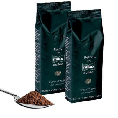 Café moulu Miko Diamant Noir, 100% arabica, 2 x 250 g_0