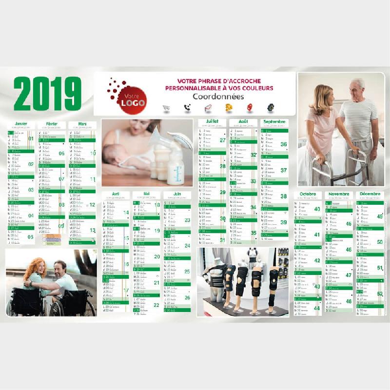 Calendrier materiel medical - 66 x 43 cm_0