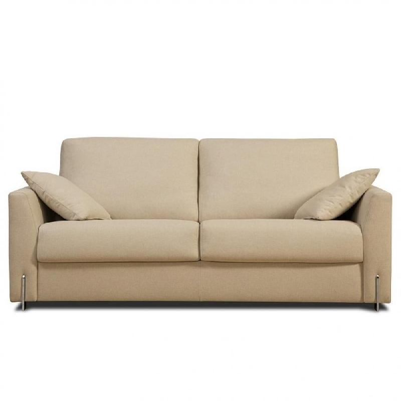 Canapé convertible express SEGA 140x190 cm - tissu personnalisable - matelas 13 cm - design moderne et confortable_0