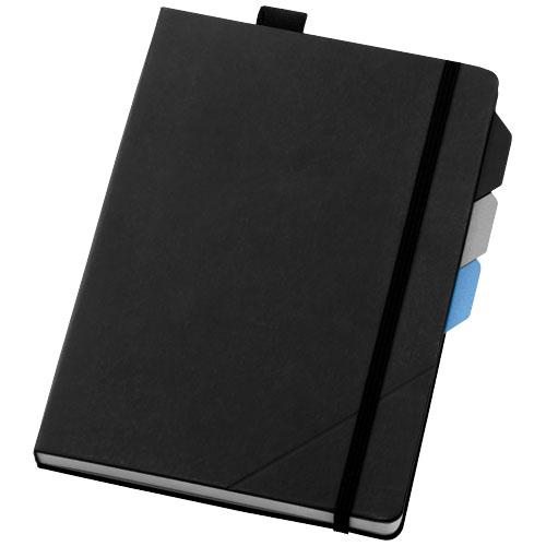 Carnet de notes avec intercalaires Alpha - 96 feuilles 100g, fermeture élastique, poche intérieure et coffret cadeau Marksman_0