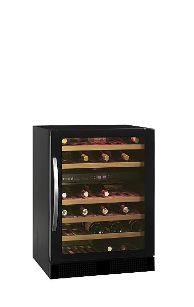 Cave à vin 2 zones de températures - noir - 155 litres - gamme premium - design élégant sans cadre - TFW200-2F_0