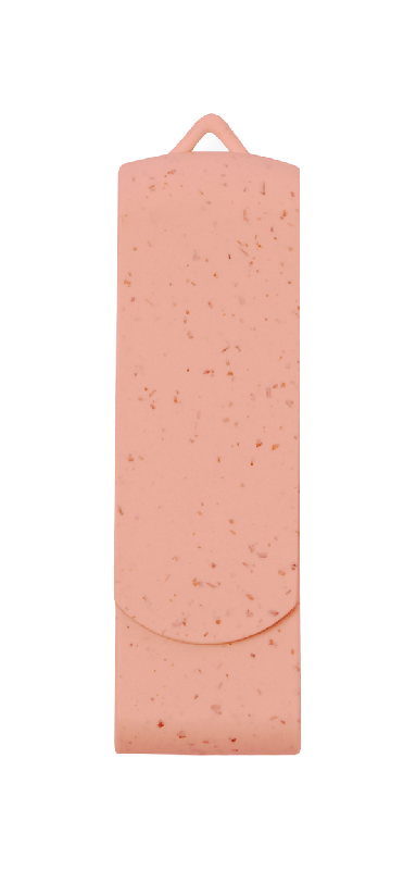 Clé USB Twist - plastique écologique en paille de blé - 16 Go - USB 2.0 - couleur rouge_0