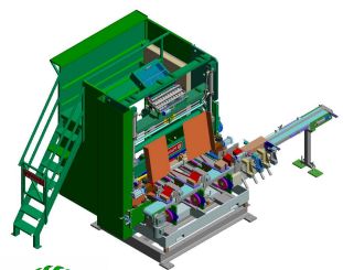 Cloueuse de semelles machines pour palettes - platon - hauteur totale : 2785 mm_0