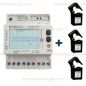 Compteur electrique triphasé lot de 3 tc ouvrants otmetric - eflex kit tc_0