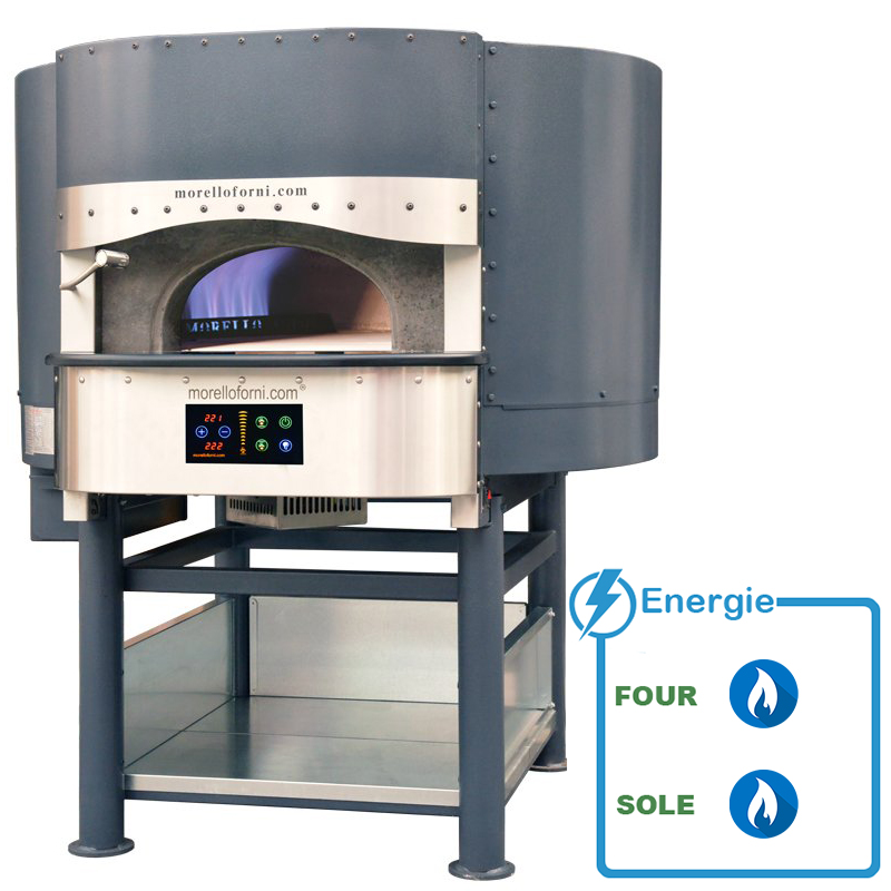 Four à pizza statique avec fonctionnement à gaz, double brûleur atmosphérique - morello forni - ligne fg_0