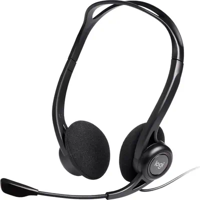 Logitech 981-000100 casque Avec fil Arceau Appels/Musique USB Type-A Noir_0