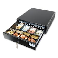 Monepass CD146e – 33,5cm – Tiroir-caisse Low Duty 4 billets / 8 pièces avec ouverture automatique RJ11/RJ12 - noir MP-CD146e_0