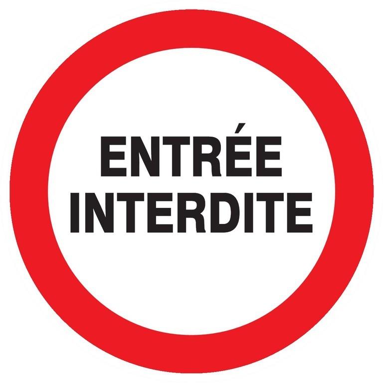 Panneaux adhésifs ronds 180 mm interdictions obligations - ADPNR-TL03/EI_0