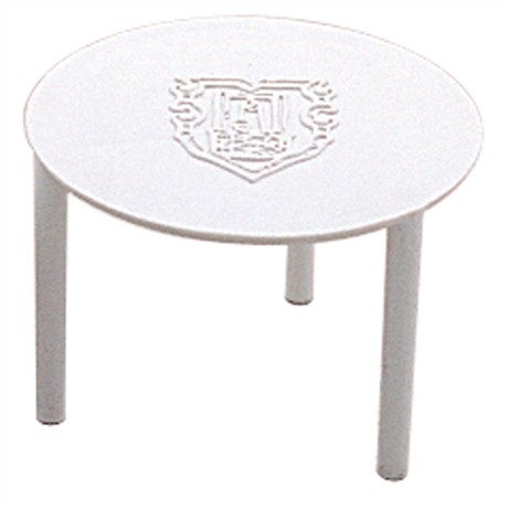 PETITES TABLES PIZZA D.4.5X3.7 CM PP BLANC (VENDU PAR 250)