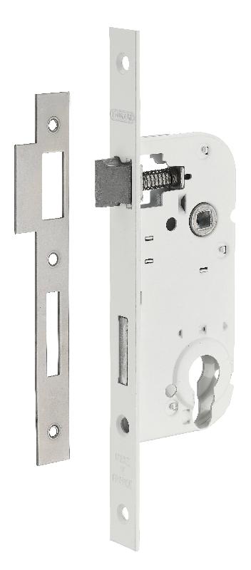 Serrure encastrable pour porte d'entrée - cylindre réversible - Thirard - finition époxy zinguée - Réf : 00050196_0