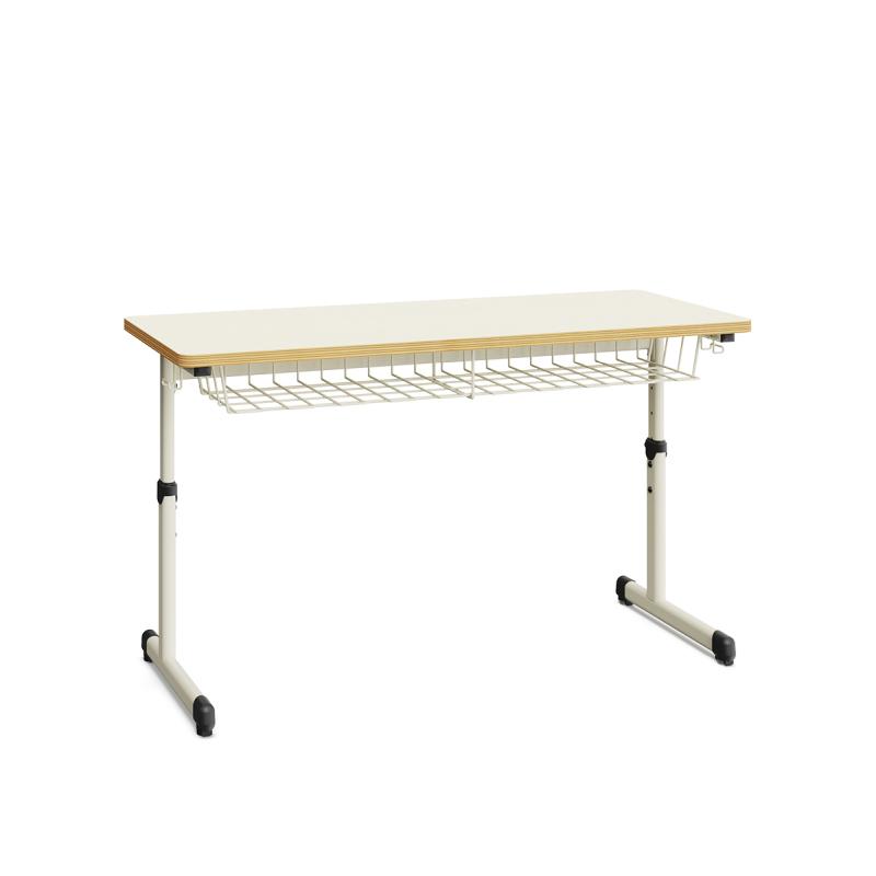 Table école deux places réglable en hauteur Quardouble_0