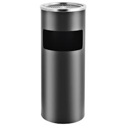VidaXL Poubelle à Cendrier D Hôtel 30 L Acier Gris - gris 51089_0