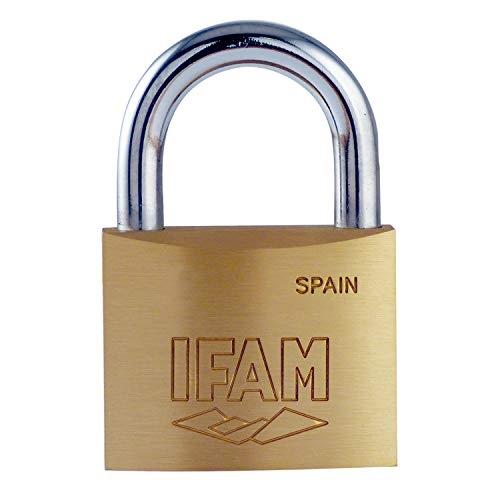 IFAM 011500 K15 - Cadenas en laiton extrudé avec arche en acier carbone et système de sécurité anti-crochetage_0