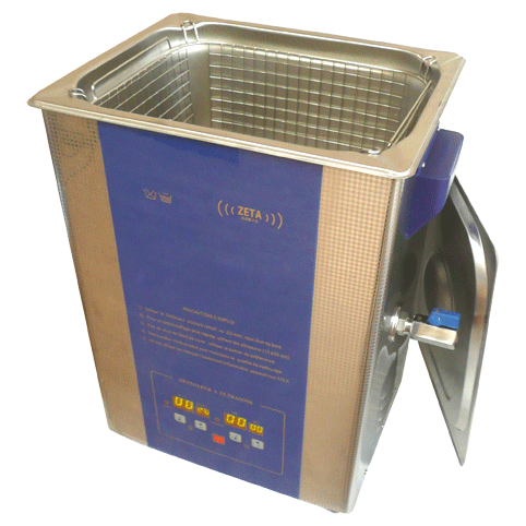 Bac à ultrasons 13L - 40kHz ZS 1340 V - Nettoyeur digital avec vanne de vidange_0
