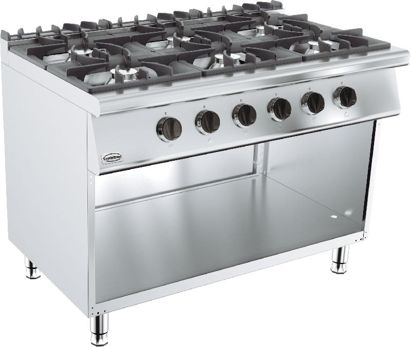 Cuisiniere a gaz 6 br. Base 700 COMBISTEEL 7178.0410_0