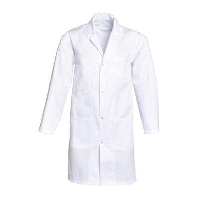 Blouse homme manches longues polycoton blanc, taille 40 / 42_0