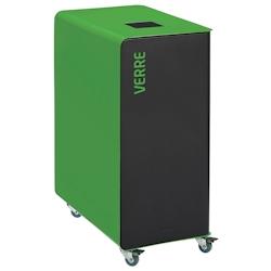 Rossignol - Borne de tri support sac 90L mobile CUBATRI - verre gris manganèse/vert - vert métal 54825_0