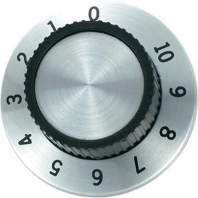 TÊTE DE BOUTON ROTATIF RN-114A AVEC GRADUATION ALUMINIUM (Ø X H) 36.8 MM X 14.8 MM 1 PC(S)