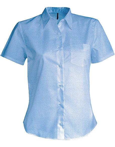 Chemise femme manches courtes en popeline - che0003 - entretien facile et large choix de coloris_0