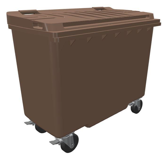 Conteneur poubelle 500l