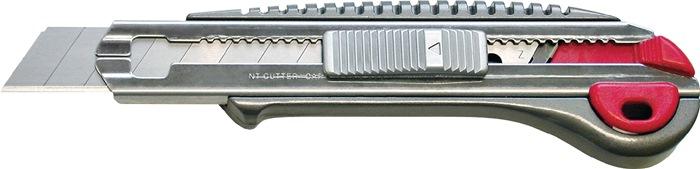 Cutter largeur des lames 18 mm longueur 135 mm avec bouton poussoir tout métal NT CUTTER_0