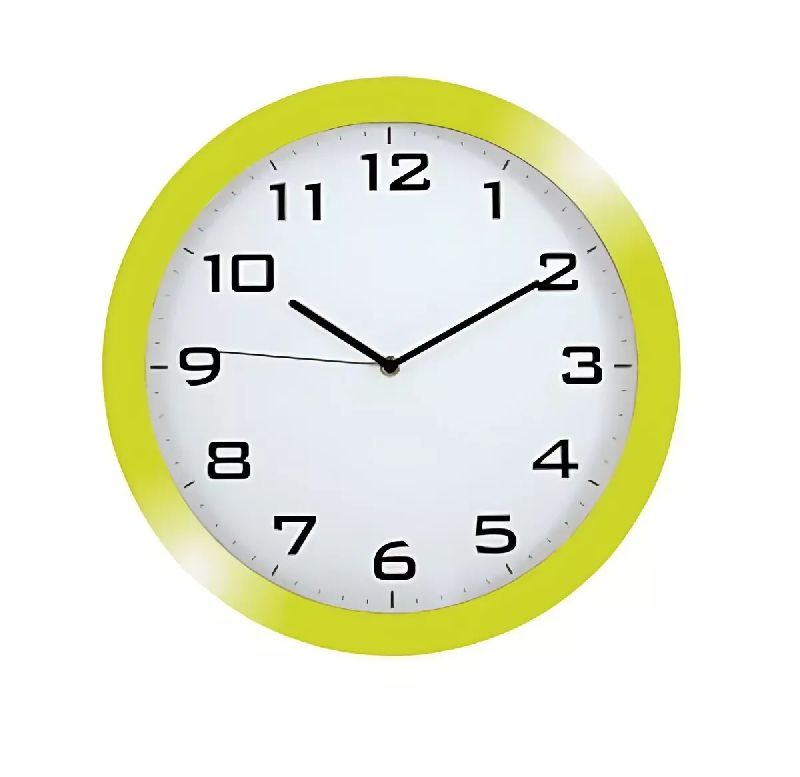 Horloge murale silencieuse couleur verte_0