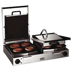 Lincat Double grill contact Panini en fonte émaillé lisse, 2250 W, 220 V - MONO - inox CD424_0