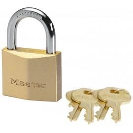 MASTER LOCK CADENAS LAITON 5 GOUPILLES ANSE ACIER CÉMENTÉE 4 CLÉS EN 40 MM