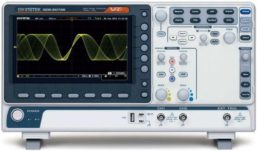 Oscilloscope numérique, vpo, 2 voies, 200mhz, 1gech/s, 10mpts, 8 bits - GWIGDS-2202E_0