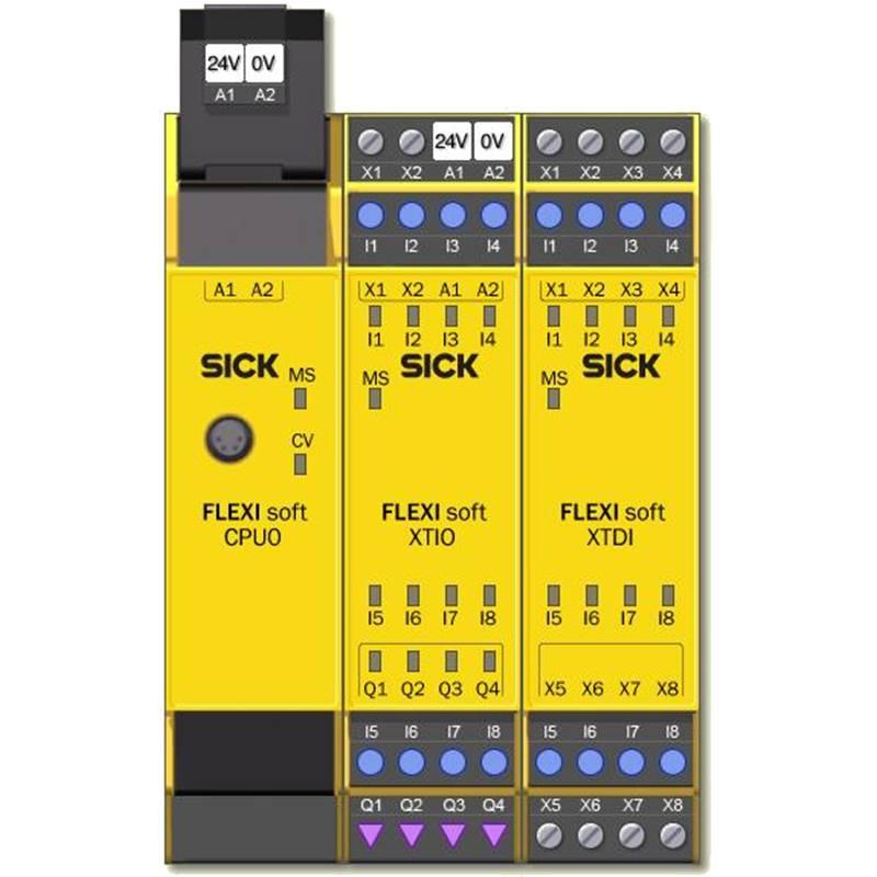 Package Mini Flexisoft - 16E/4S simple voie avec CPU0, XTIO, XTDI et MPL_0