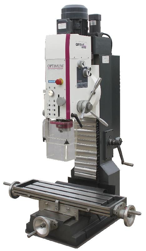 Perceuse-fraiseuse profesionnelle X 520 mm Y 260 mm Z 460 mm BT40 2,2 kW 400V vitesses variables Optimill MH50V_0