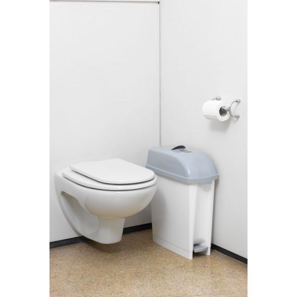 Poubelle à pédale DESY - 17 ou 23 Litres - Hygiène féminine - Couvercle anti-odeur - FILMOP_0