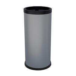 Stil Casa cendrier au sol, acier peint, Ø 31xh. 72 cm, grille supérieure avec grille pour éteindre les cigarettes, 1 kg de sable inclus, gris. - gr_0