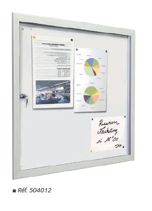 Vitrine d'intérieur ultra-plate ÉCO 100 - 18 mm d'épaisseur - 2 à 9 A4 - Plexi-rigide® 3 mm_0