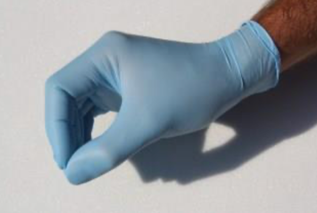 100 gants d'examens à usage unique CE en nitrile bleu non poudré - GNNPBL-IM02_0