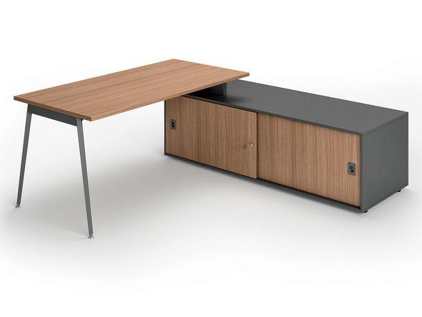 Bureau bois design sur crédence fabriqué en Italie_0