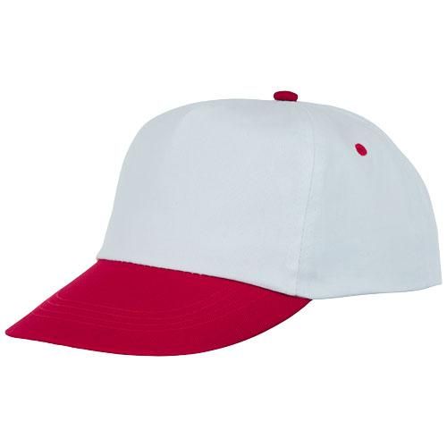 Casquette 5 panneaux bicolore Icarus - visière incurvée - 100% coton twill 175 g/m²_0