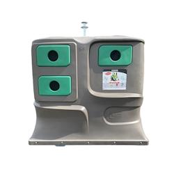 Colonne aérienne d'apport volontaire 4m3 kinshofer pehd lila - VERT - vert 0727156534301_0