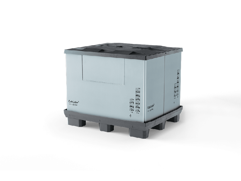 Conteneur pliable – 875L palette pleine en polyéthylène et polypropylène 100% recyclé - Marque Rolléco_0