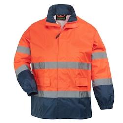 Coverguard - Ensemble HV HI WAY orange bleu marine RAINSUIT classe 3 Orange / Bleu Marine Taille M - M orange 3435241700254_0