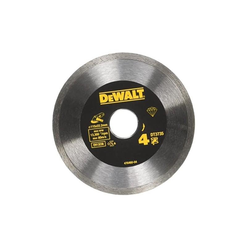 Dewalt dt3735-xj disque fritté pour le carrelage 115x22.2mm, hauteur segment 7mm 22.2