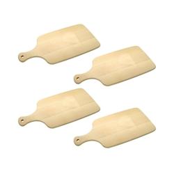 Ensemble de 4 Planches à découper en bois 38 x 18 cm Fackelmann Wood Edition - marron Bois massif 3176239931556_0
