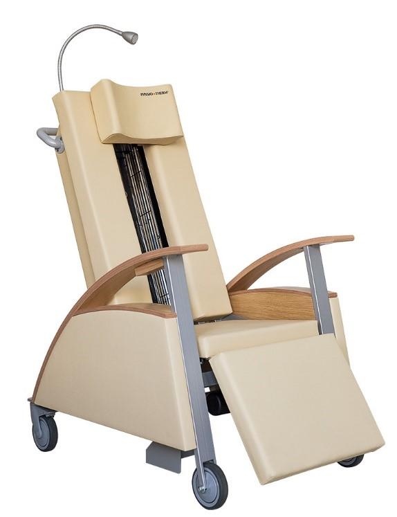 Fauteuil à infrarouge Sen Relax Plus - Sensocare, réglable, cuir beige, chêne, bien-être et soulagement musculaire_0