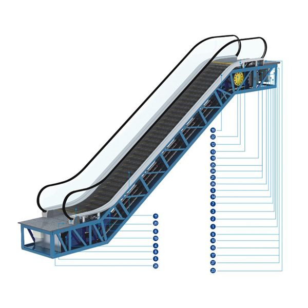 Fm i-302 (800) escalator intérieur escalier mécanique - fuji - 0,5 m / s, 0,65 m / s et 0,75 m / s_0