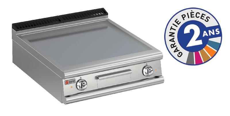 Grillade électrique - Baron Gamme 900 - plaque lisse 48,4 dm² - résistances puissantes - modèle 90FTE800_0