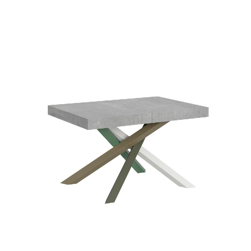 Itamoby Table Extensible 140/400X90 Cm Volantis Pieds Béton Multicolores 4/A - gris VE140TAV4A400-CM_0