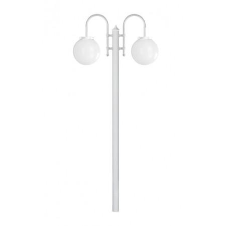 Lampadaire extérieur blanc
