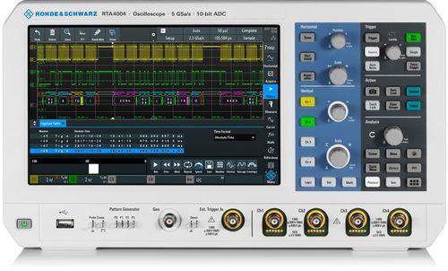 Oscilloscope 10bits, 4 voies, upgradable 200mhz à 1ghz, écran 10.1