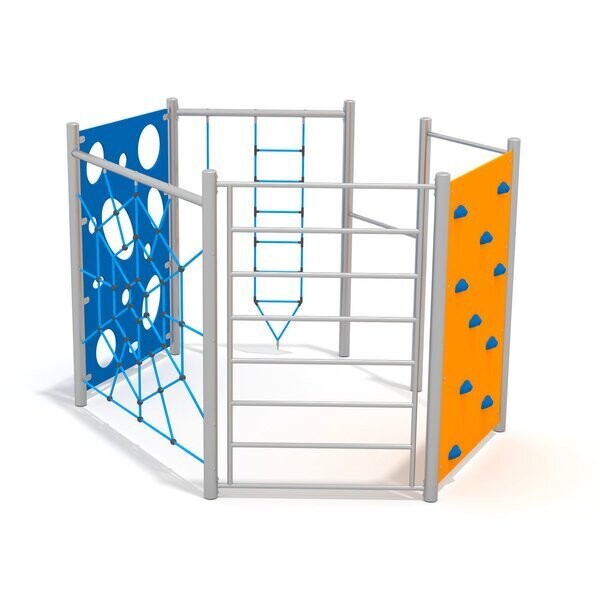 Parcours à cordes en acier Inoxydable Hexa, pour aire de jeux conforme EN1176 - Référence BT16011_0
