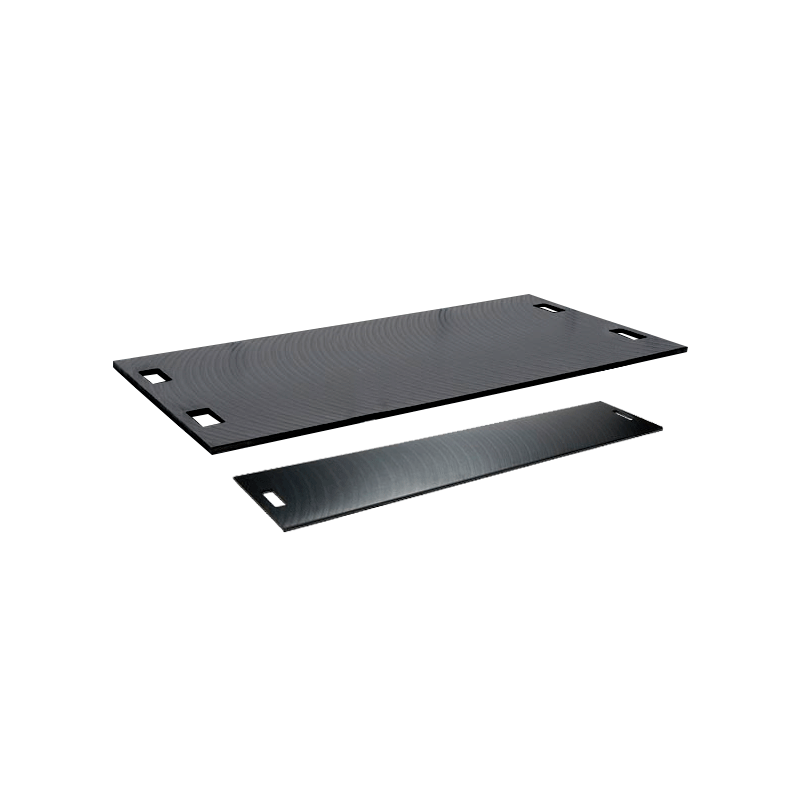 Plaques de roulage et de protection des sols en polyéthylène antidérapant - légères et flexibles_0